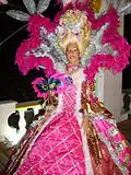 A character in costume.
