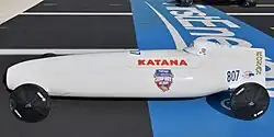 2nd Legacy World Champion Ronan Johnson of Camano Island, Washington, at the finish in 2021[290]