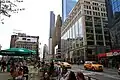 The New York flagship location, now 100 West 33rd Street, is on the right