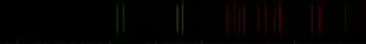 Color lines in a spectral range