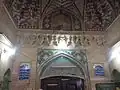 The interior design features muqarnas
