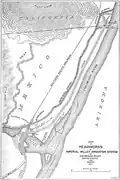 Alamo Canal construction and diversion history, as of 1908.[3]