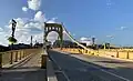 Facing north on the bridge