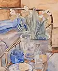 From Sick Bed, watercolor on paper, 1908
