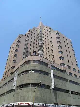 high rise brown building