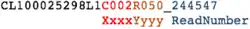 BGISEQ read name anatomy