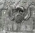 Plaque on front