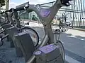 Navigo reader at Vélib' station
