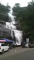 With visitors