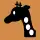 d12 black giraffe