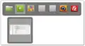 Cinnamon 1.6 showing an Alt-Tab thumbnails and window previews.