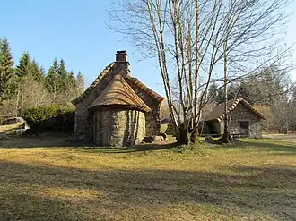 The restored village of Clédat