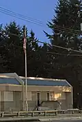 Colebrook Elementary School; evening shot of the south wing in October 2009