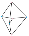 2{4}3, with 6 vertices, 9 edges in 3 sets