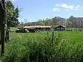 Barns located on the G.T. Wilburn Grist Mill property in Fall River, Tennessee.