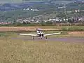 PA-28R (G-IRKB) departing from runway 25
