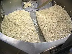 Piling of the curd