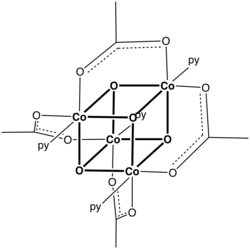 Das cubane, [CoO(OAc)py]4 (OAc = acetate; py = pyridine)[5]