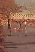 Detail: Pennsylvania Railroad Connecting Bridge, with Girard Avenue Bridge beyond