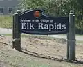 Welcome sign along US 31