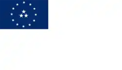 Reconstruction of the flag raised in Salt Lake City, 1880