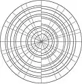 Feed-Drum, first map with 13 diameters and 8 nodal circles
