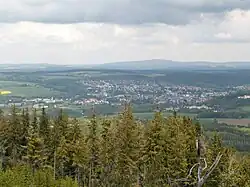 View on the town