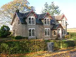 Janburrow, Fergushill church's old manse and previously the G&SWR company agent's office near Montgreenan.[33]
