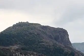 View of the hill