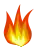 A map of California, showing the fire's location marked in the central part of the state with a flame icon