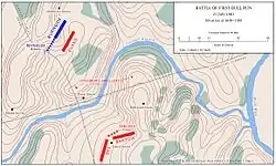 Map 4: Situation at 10:30–11:00 (July 21, 1861)