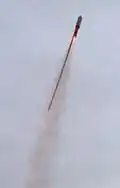 Skyrocket in flight