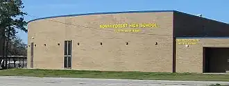 The initial campus of North Forest High School, formerly Forest Brook High School and now Forest Brook Middle School