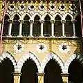Frere Hall features Venetian-Gothic architectural elements