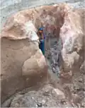 Funnel fumarole found in the valley