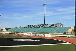 East side stands