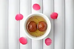 Served with saffron