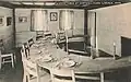 The dining room's "moon" table