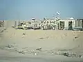 Iraqi Light Armored Vehicle at checkpoint.