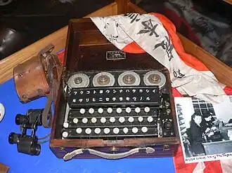 A Japanese Enigma clone, codenamed GREEN by American cryptographers