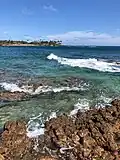 View of the Pacific Ocean, from the island's south shore