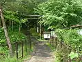Entrance to climbing path