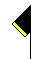 Yellow jersey, black shorts and yellow socks