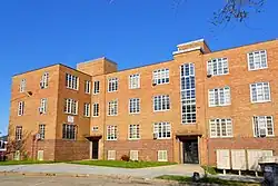 Brick building