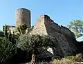 The castle, 12th century (view southwest)