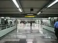 Line B section and transfer tunnel of Metro station Guerrero
