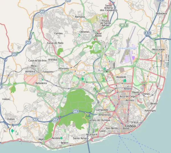 Primeira Liga is located in Lisbon