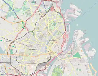 Valby station is located in Copenhagen