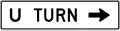 R3-25b U turn (right arrow) (used at jug handles)