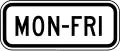 S4-6P Days of week (plaque)
